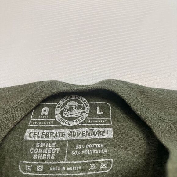 NWT The Duck Company Beaver Bay Green T-Shirt Size Large New - Picture 5 of 8